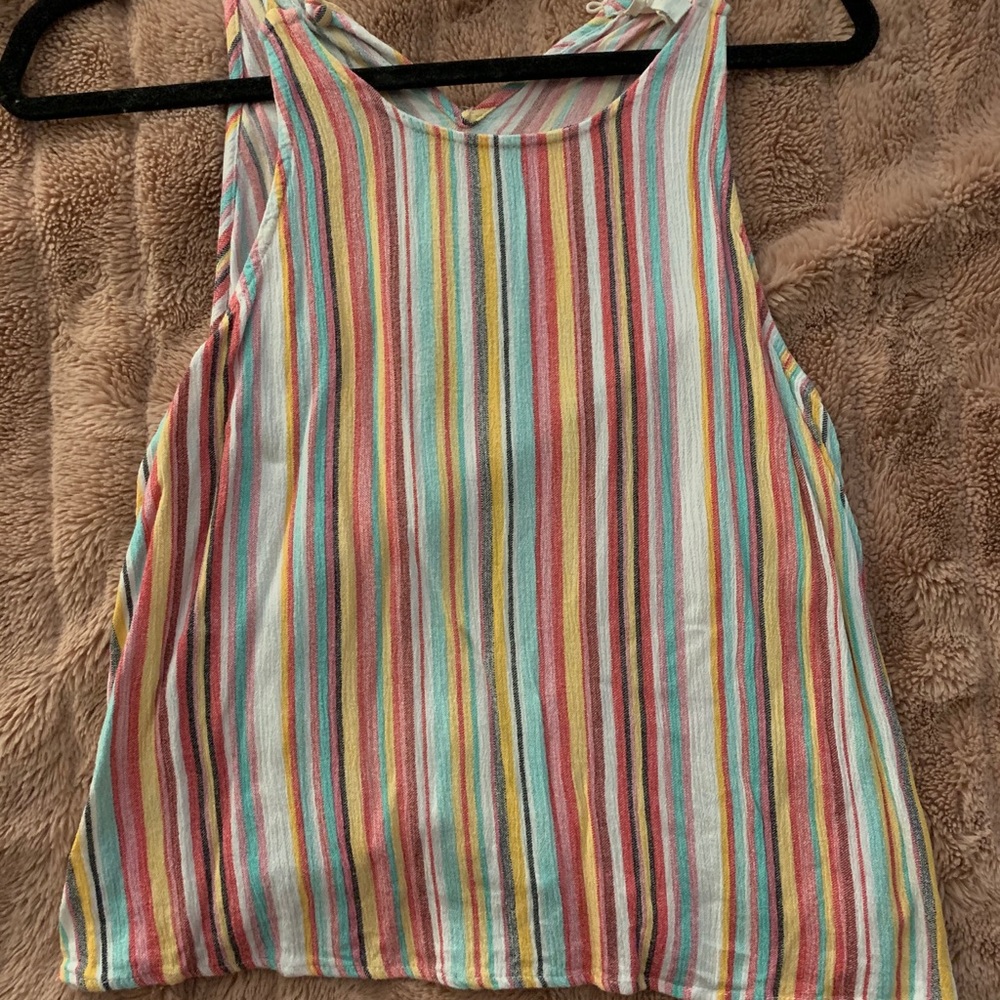 multicolored striped tank top!